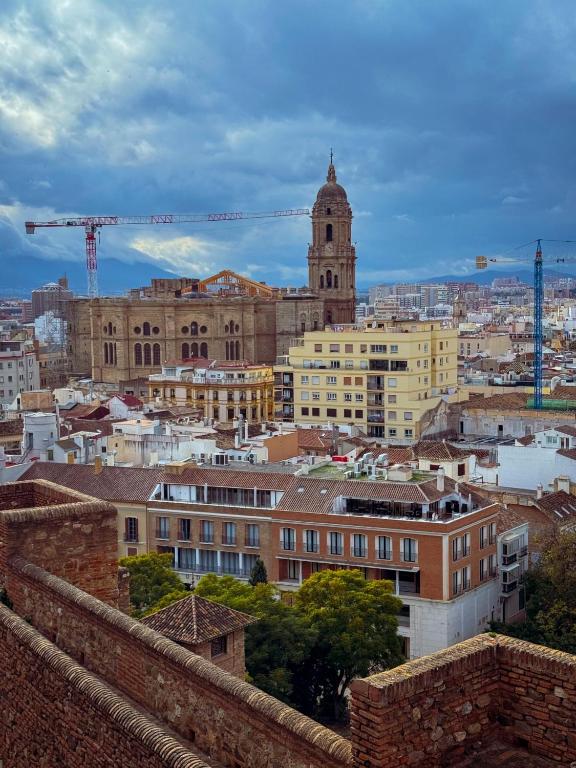 Výhľad na mesto Malaga alebo výhľad na mesto priamo z apartmánu