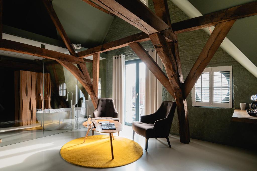 Posezení v ubytování B&B La Suite