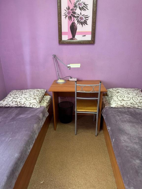 Postel nebo postele na pokoji v ubytování Domik na Fontane