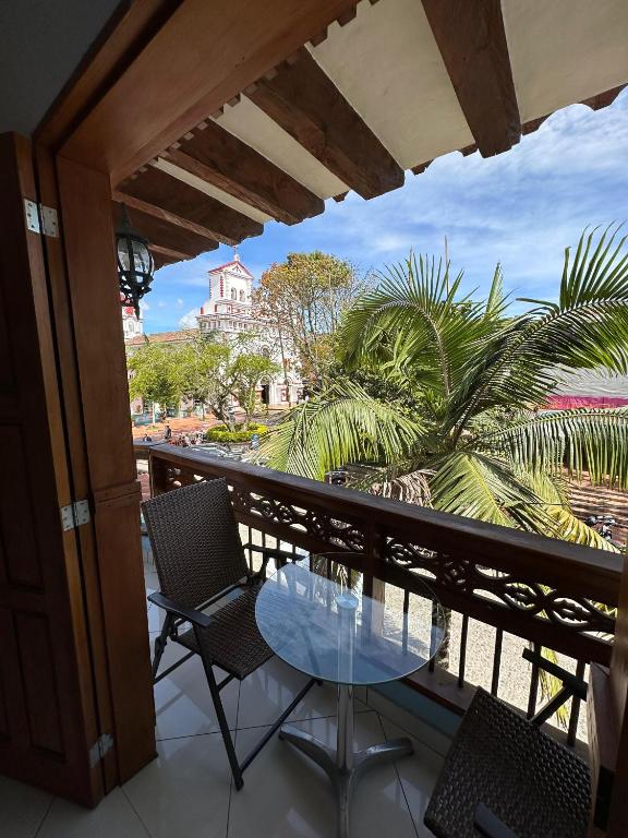 Balkón nebo terasa v ubytování Hotel Bahia Guatape