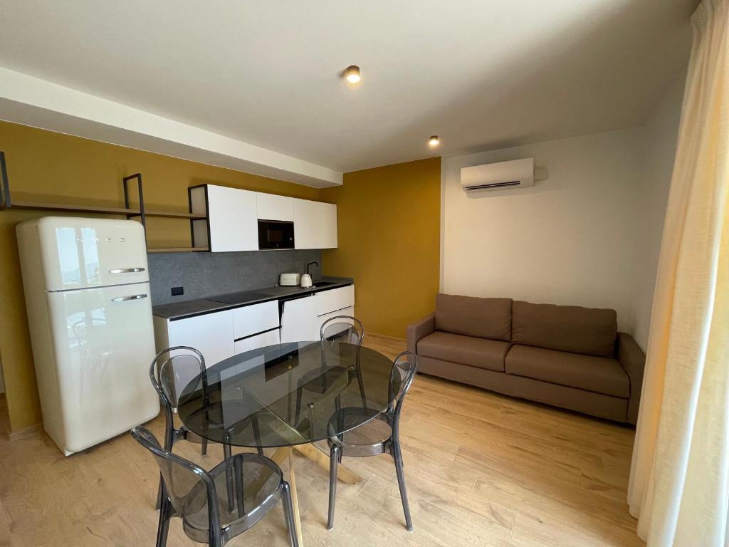 Kuchyň nebo kuchyňský kout v ubytování Residence Mirabel