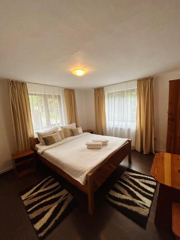 Postel nebo postele na pokoji v ubytování Casa Ursu