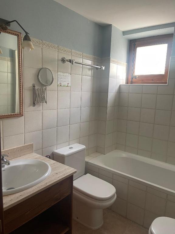 Koupelna v ubytování Hotel Colomers