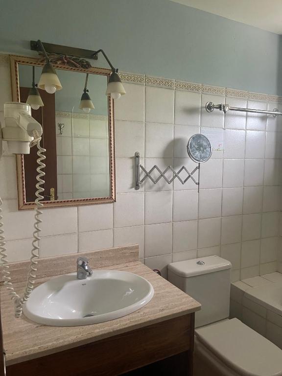 Koupelna v ubytování Hotel Colomers