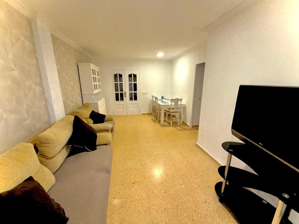 Et tv og/eller underholdning på apartamento Port Sagunto