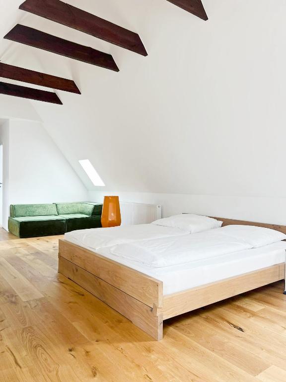 Postel nebo postele na pokoji v ubytování Hotel Hansenhof