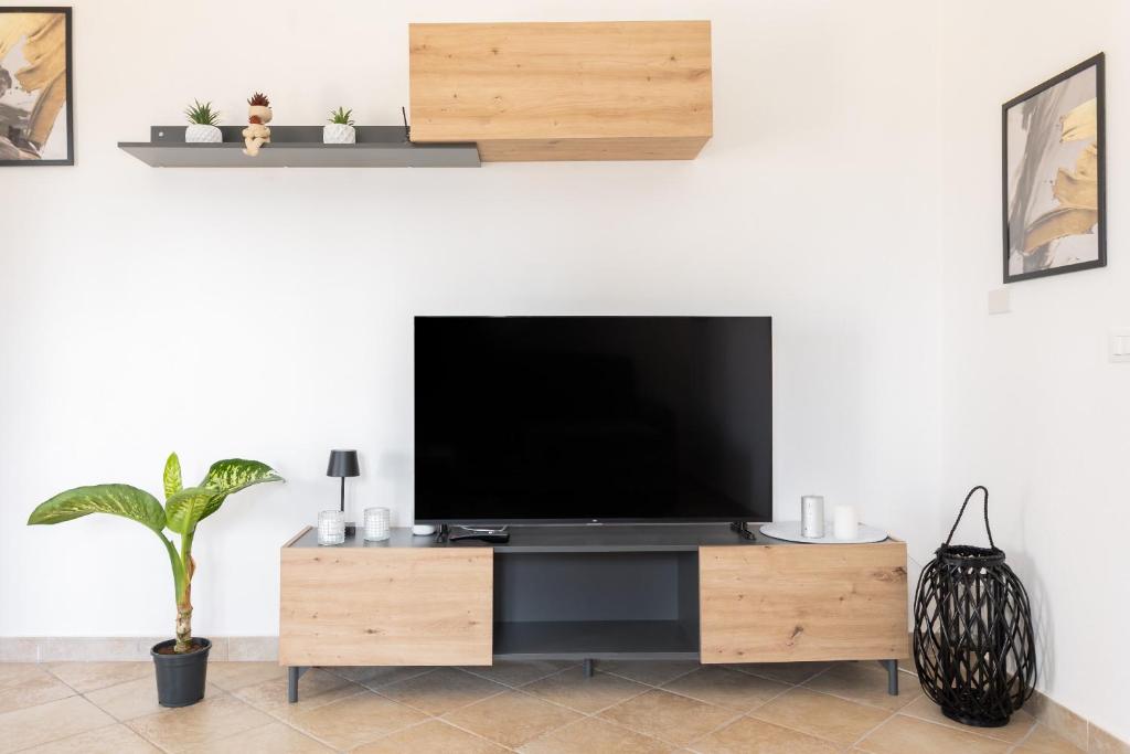 TV a/nebo společenská místnost v ubytování Long Green House