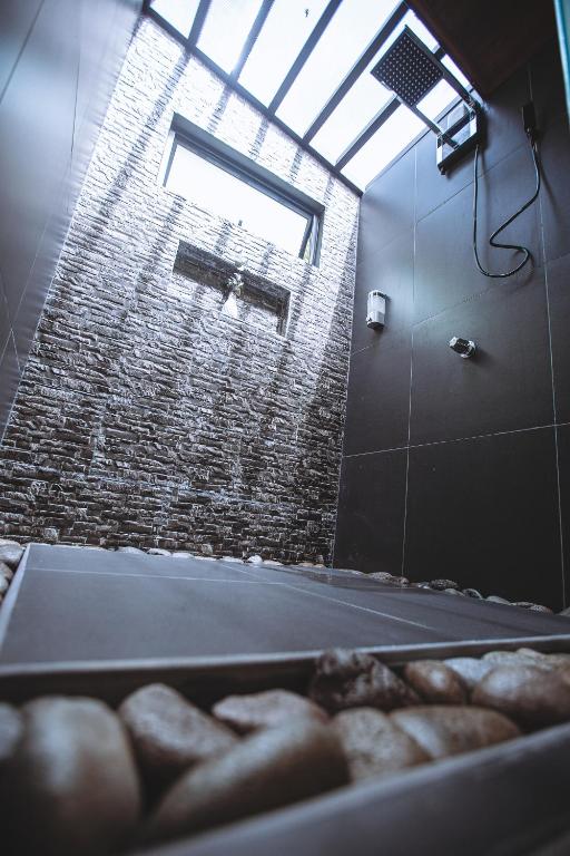 Koupelna v ubytování Natura Bungalows