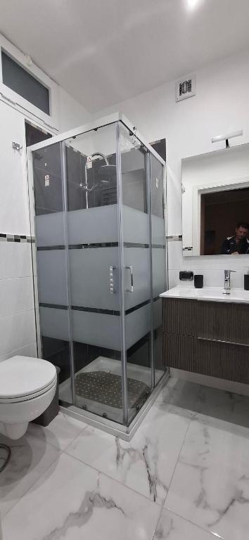 Koupelna v ubytování B&B Isabell