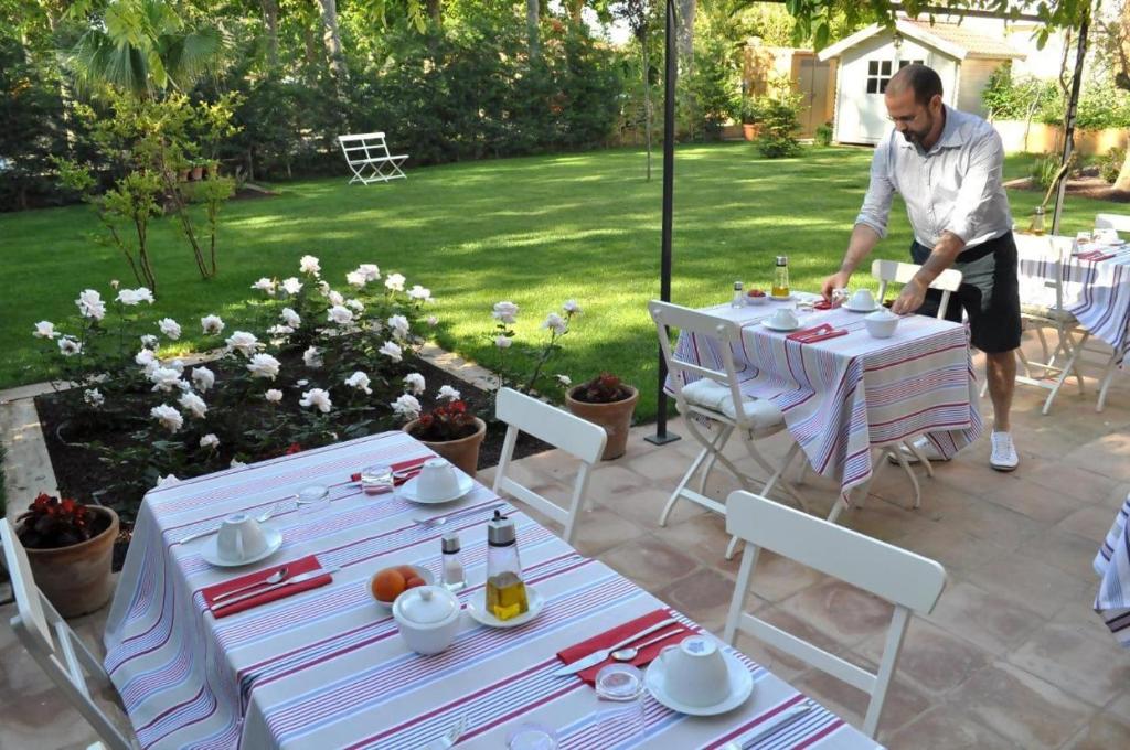 A garden outside LHort de Sant Cebrià