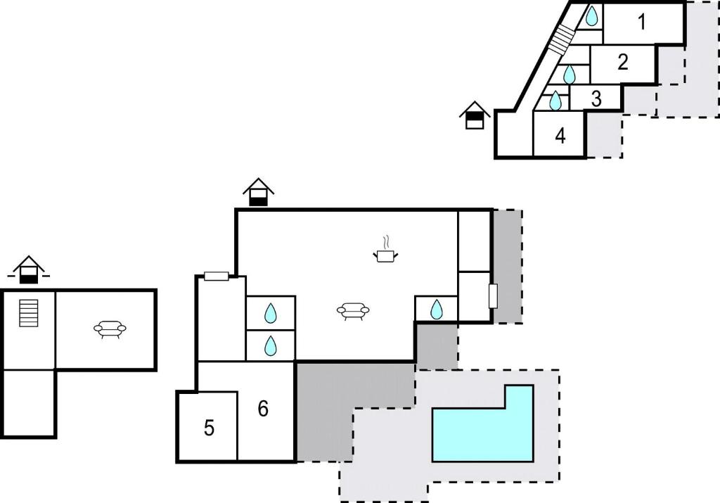 Půdorys ubytování Pet Friendly Home In Lun