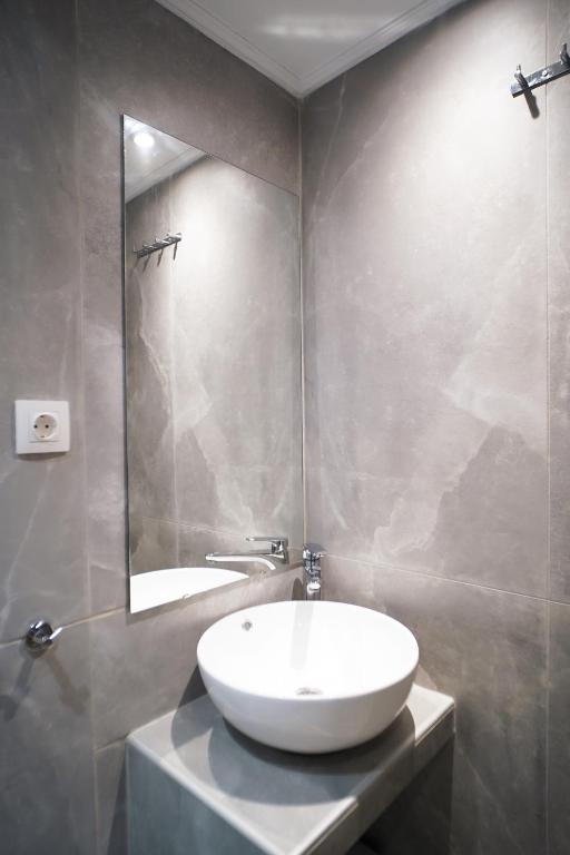 A bathroom at Old Town Studios, Corfu