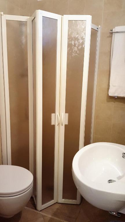 Koupelna v ubytování Hotel Trocadero