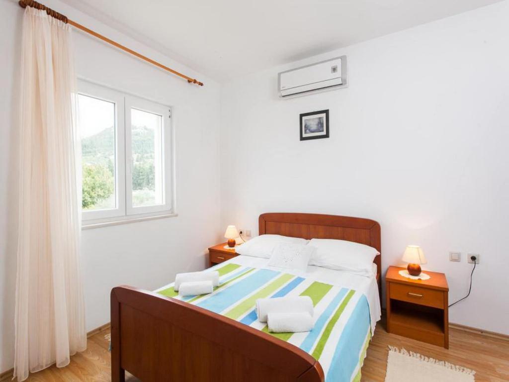 Apartments Ana Lopud - Double Room with Balcony and Sea View - 1 floor