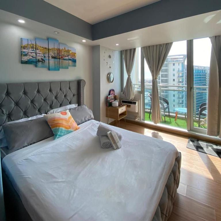 Postel nebo postele na pokoji v ubytování Azure Miami Tower - Mirage Cabin