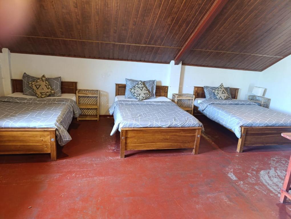 Voodi või voodid majutusasutuse Misty Mount Hostel toas