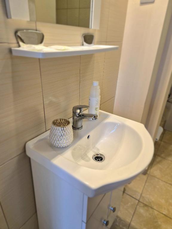 Koupelna v ubytování Hotel Marie