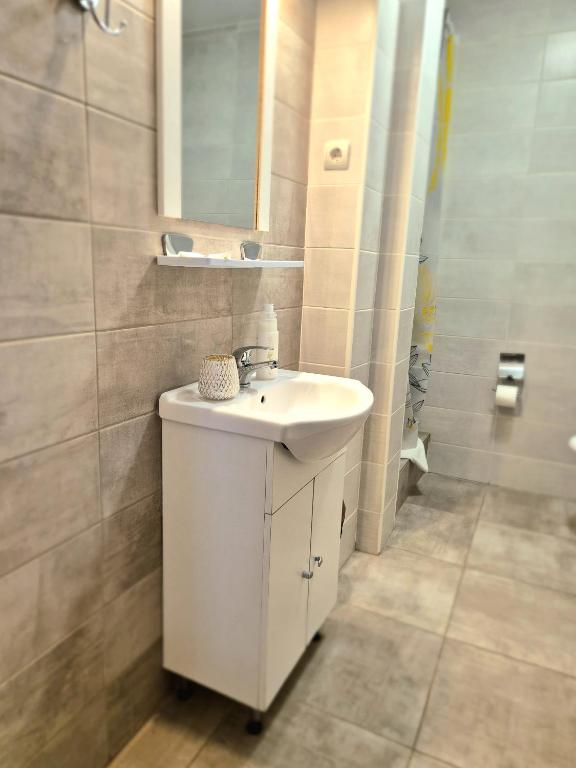 Koupelna v ubytování Hotel Marie