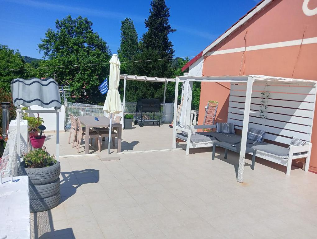Patio nebo venkovní prostory v ubytování Casa Maria Sidari