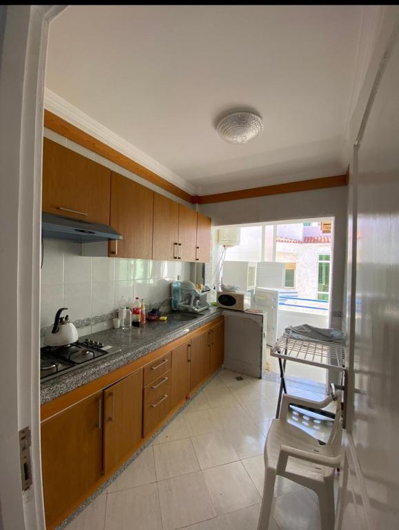 Kuchyň nebo kuchyňský kout v ubytování Assilah, briech logement vue sur mer