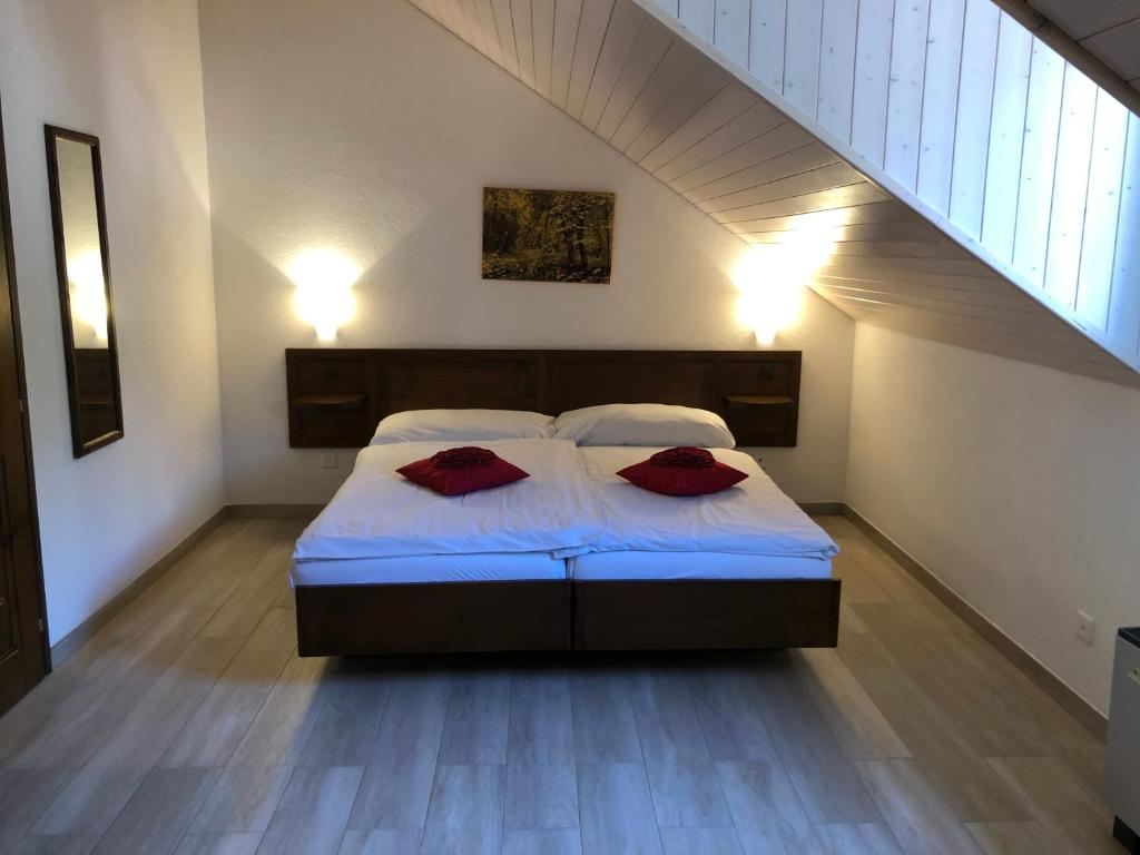 Postel nebo postele na pokoji v ubytování Hotel Antico