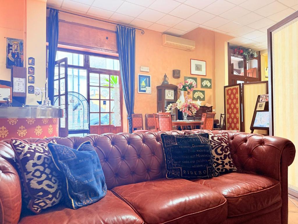 Istumisnurk majutusasutuses Hotel Archimede Ortigia