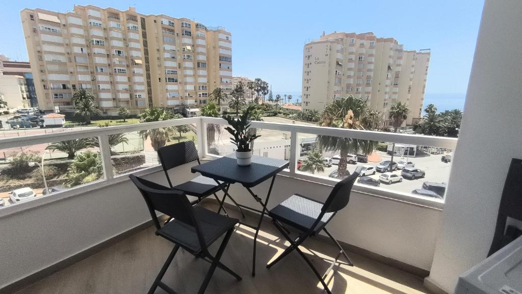 Balkón alebo terasa v ubytovaní Apartamento ValentinaBeach