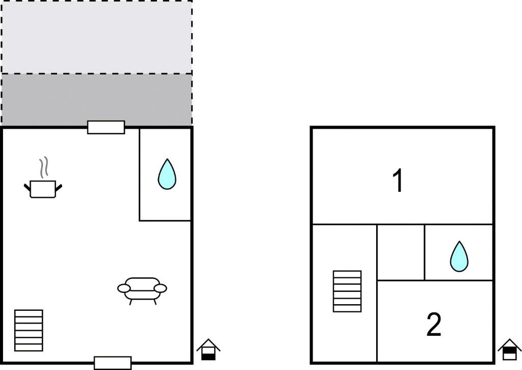 Plan piętra w obiekcie Cozy Home In Rewal With Kitchen