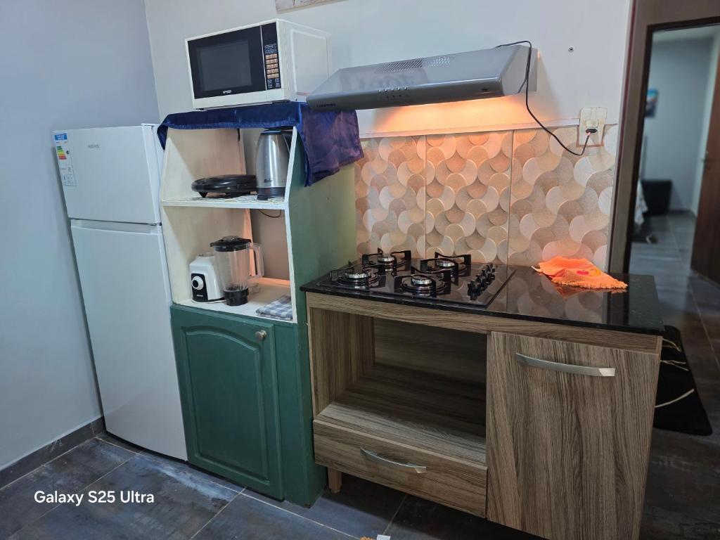 Kuchyň nebo kuchyňský kout v ubytování Ivy House Apart Hotel