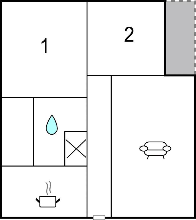 Plan piętra w obiekcie Nice Apartment In Conil De La Frontera