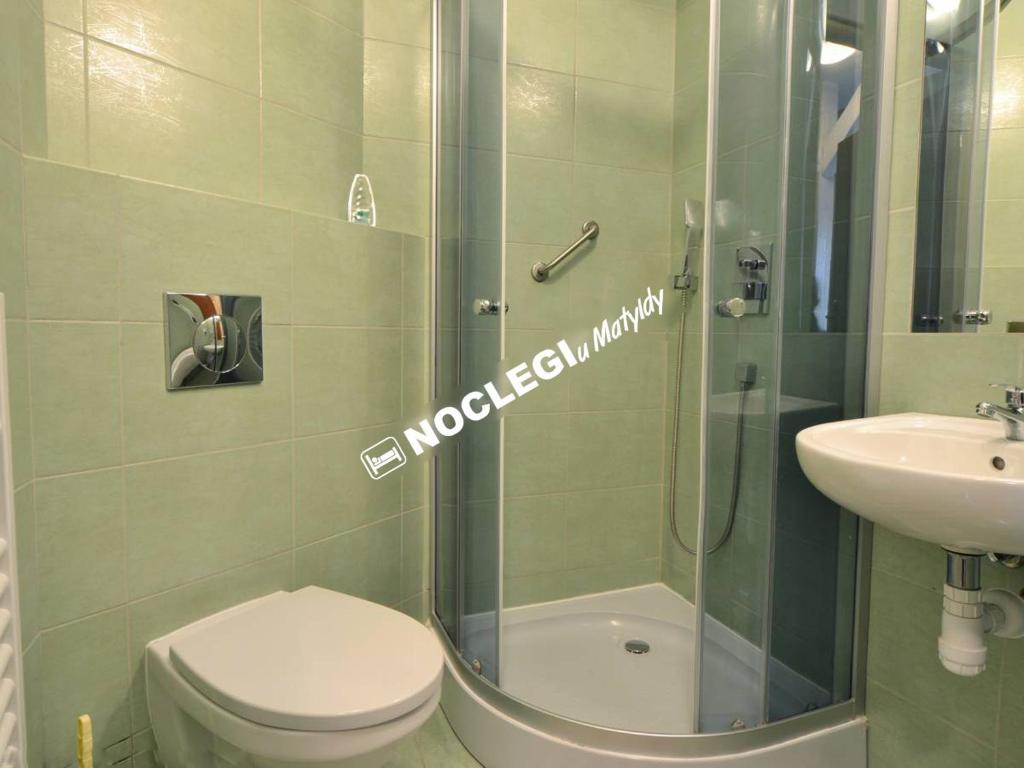 Koupelna v ubytování Noclegi u Matyldy