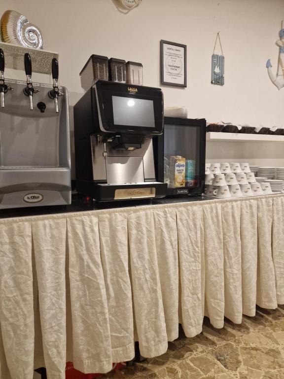 Kuchyň nebo kuchyňský kout v ubytování Hotel AnnaMare
