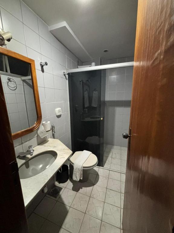 Koupelna v ubytování Xantara Hotel
