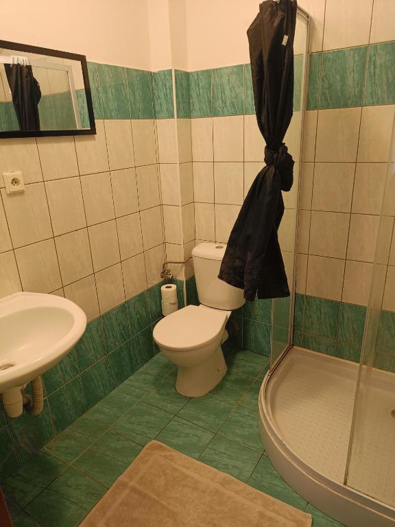Koupelna v ubytování Hobití doupě