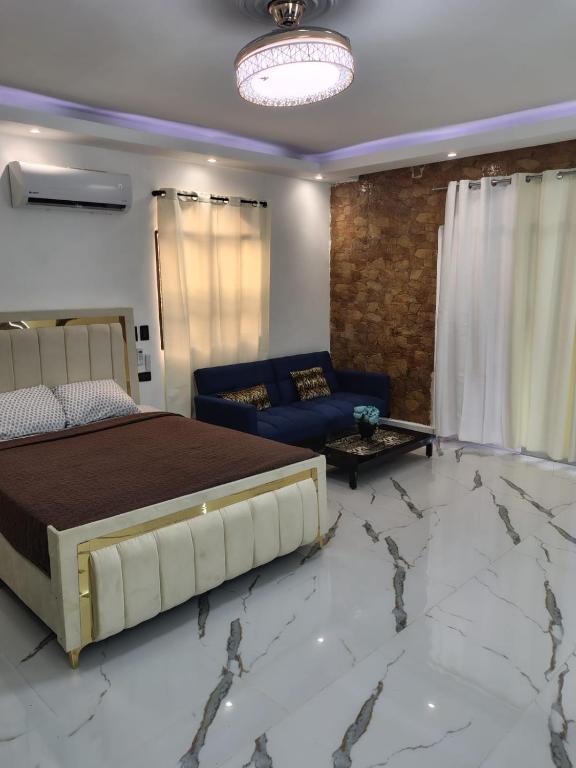 Postel nebo postele na pokoji v ubytování las flores hostal