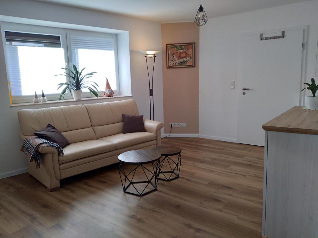 Posezení v ubytování Ferienwohnung Zenti Ortsteil Zella