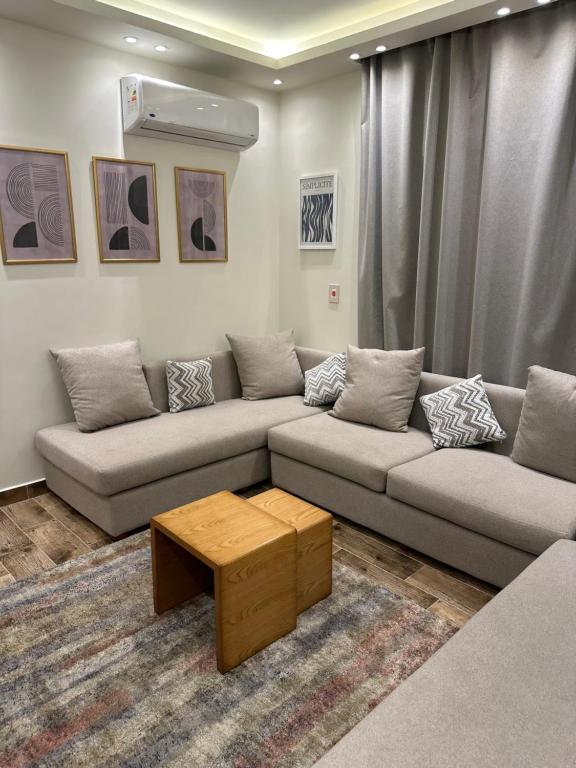 Posezení v ubytování luxury apartment - شقه فاخره