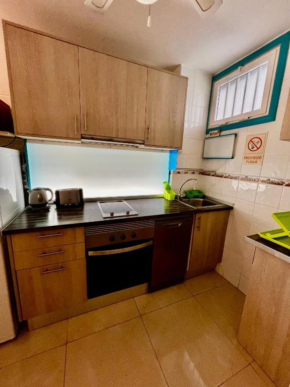 Kuchyň nebo kuchyňský kout v ubytování Аpartment 1 bedroom center of Las Americas El Dorado