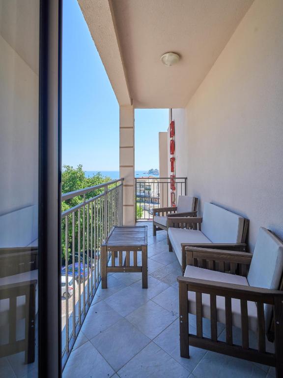 Balkón nebo terasa v ubytování Hotel Petrovac