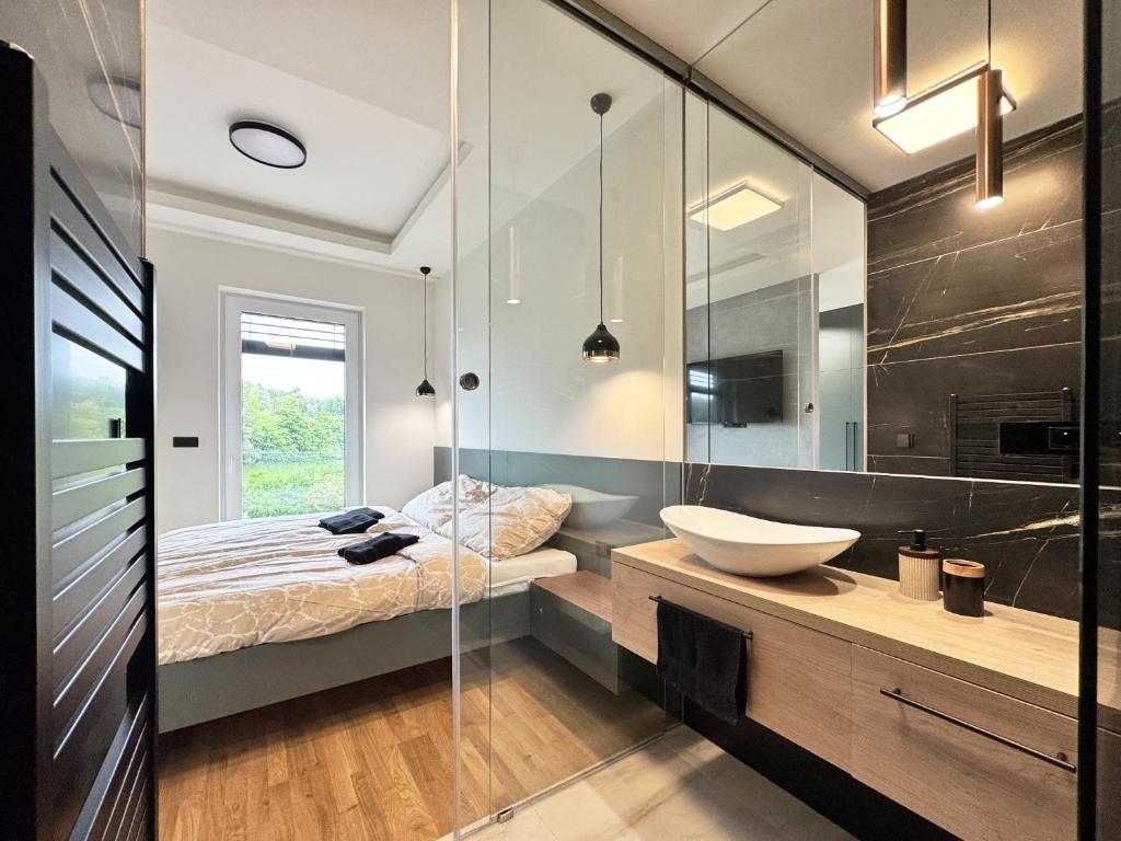 Ένα μπάνιο στο Apartmán Strakosch