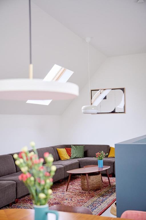Posezení v ubytování Vakantiewoning Renard Ronse