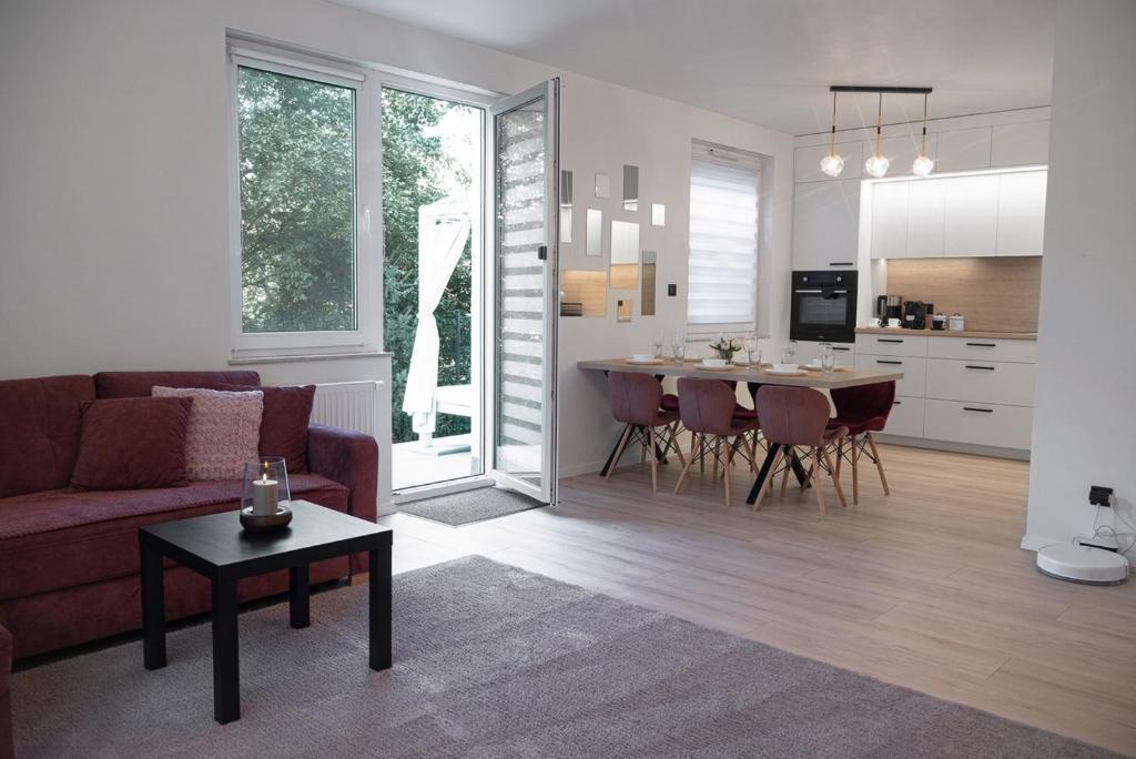 Dapur atau dapur kecil di Comfortable flat with garden