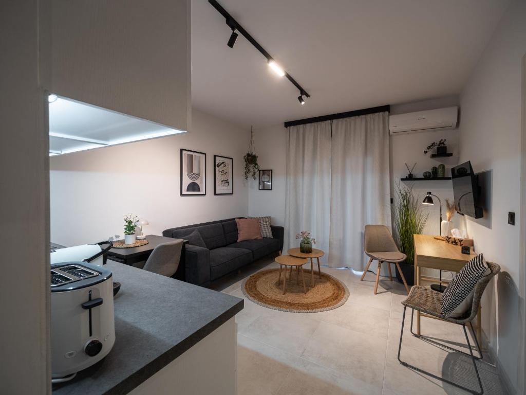 Posezení v ubytování Canva Living