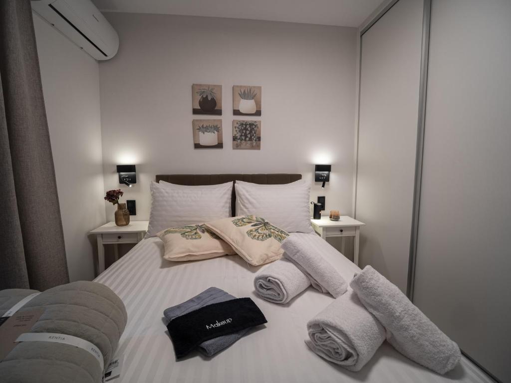 Postel nebo postele na pokoji v ubytování Canva Living