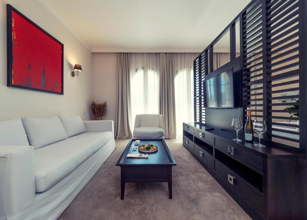 Posezení v ubytování Hotel Moskva