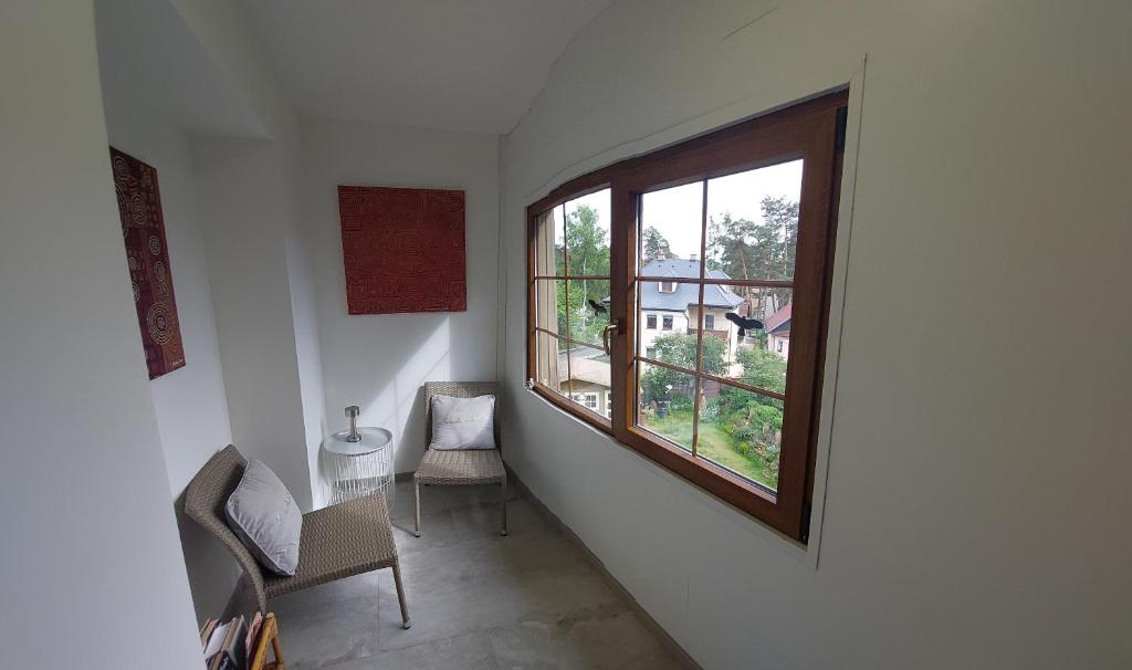 Posezení v ubytování Apartmány FELSENBURG Staré Splavy