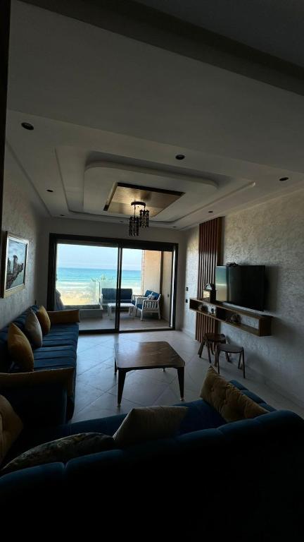 Χώρος καθιστικού στο Appartement Mehdia