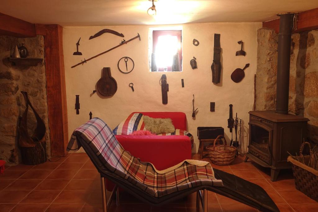 Posezení v ubytování Casas da Fonte - Serra da Estrela