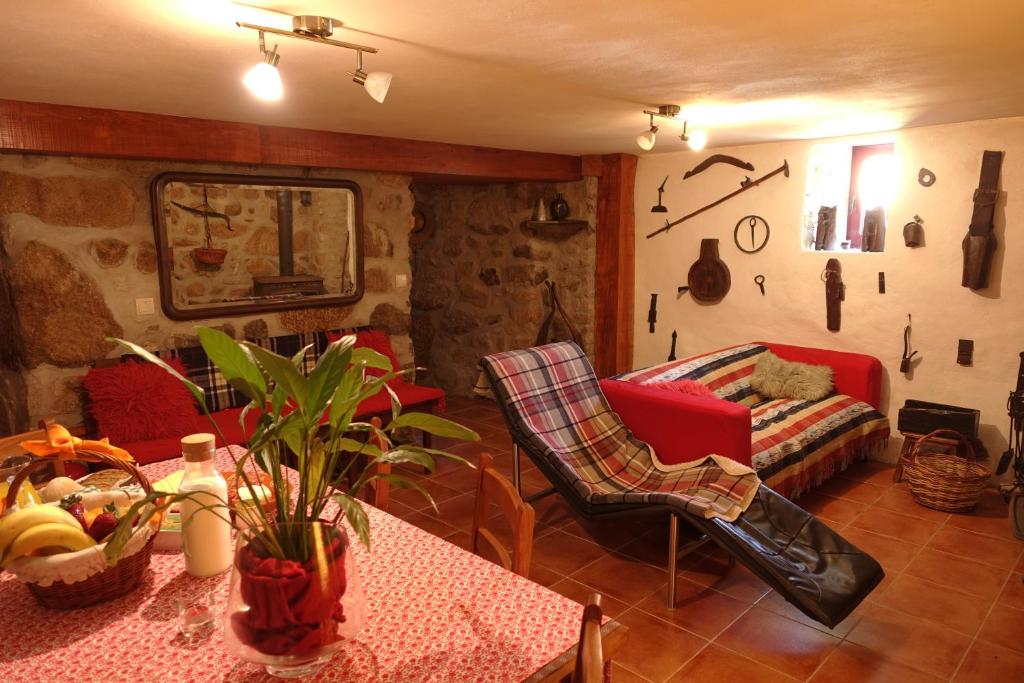 Posezení v ubytování Casas da Fonte - Serra da Estrela