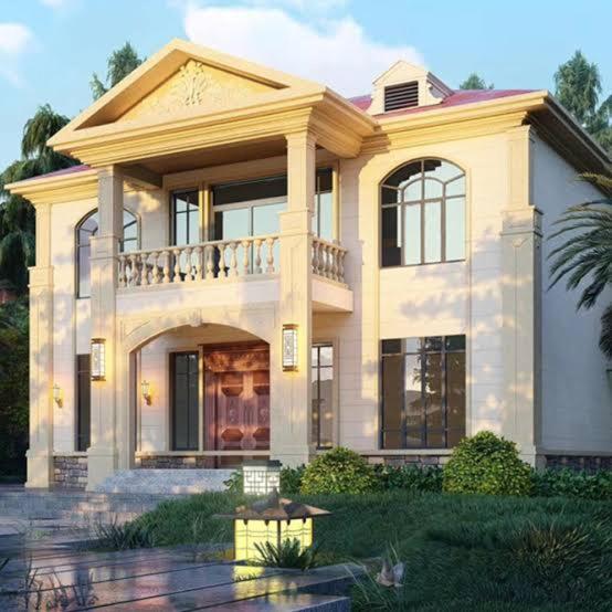 a large house with a balcony on top of it at المهندسين in Cairo